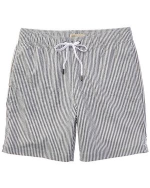 Onia Classic Seersucker Swim Short - Grey