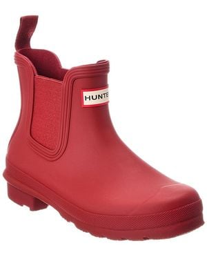 HUNTER Original Chelsea Boot - Red