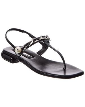 Miu Miu Patent Sandal - White