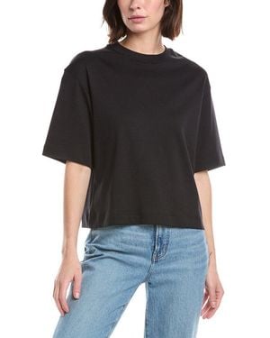 Vince Wide Sleeve Crop T-Shirt - Black
