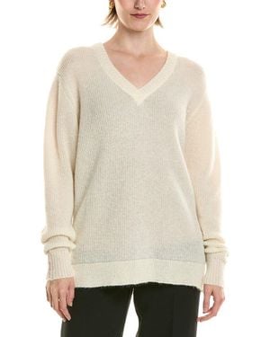 Cruna Giselle Oversized Fit Knitted Wool-Blend Jumper - Natural
