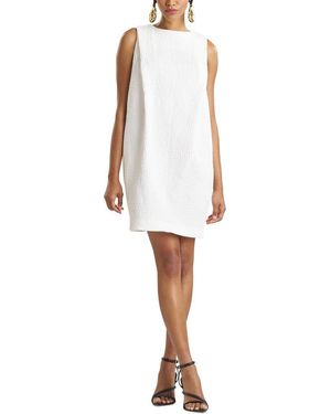 Natori Textured Jacquard Shift Dress - White