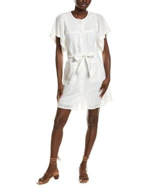 Emerson Fry Marion Button Dress - White