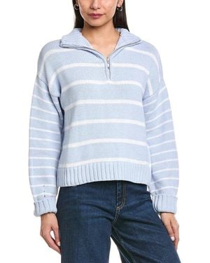 Splendid Zip Front Jumper - Blue