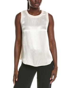 Michael Stars Shay Rib Binding Tank - White