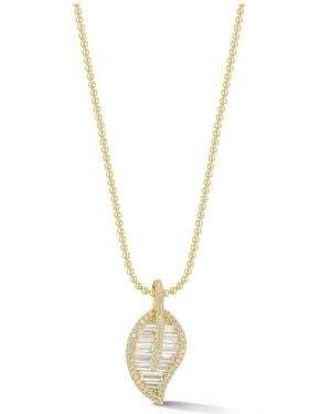Glaze Jewelry 14K Over Cz Necklace - Metallic