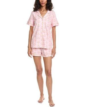 Bedhead 2Pc Pyjama Short Set - Pink