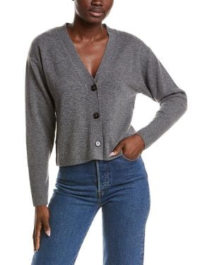 NAADAM Cashmere Blouson Cardigan - Grey