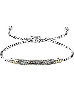 Samuel B. 18K & 1.41 Ct. Tw. Moonstone Bracelet - White