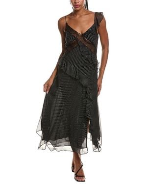 Diane von Furstenberg Sloane Silk Midi Dress - Black