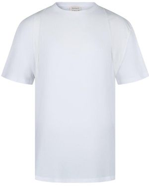 McQueen Harness Cotton T-Shirt - White