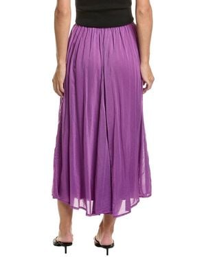forte_forte Silk-Blend Midi Skirt - Purple