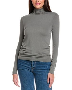 Splendid Bamboo Turtleneck Top - Grey