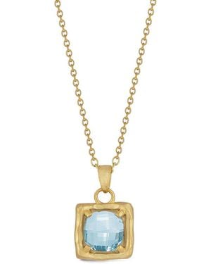 Reiss 14K 2.50 Ct. Tw. Topaz Necklace - Metallic