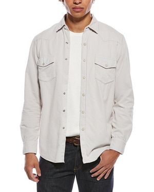 J.McLaughlin Ace-High Woven Shirt - White
