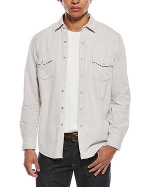 J.McLaughlin Ace-High Woven Shirt - White