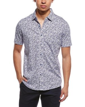 RAFFI Floral Print Shirt - Blue