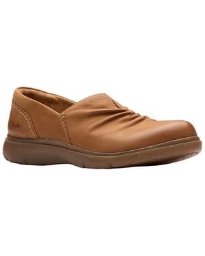 Clarks Certina Rose Leather Loafer - Brown