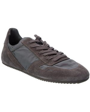 Rick Owens Minimal Nylon & Suede Trainer - Brown