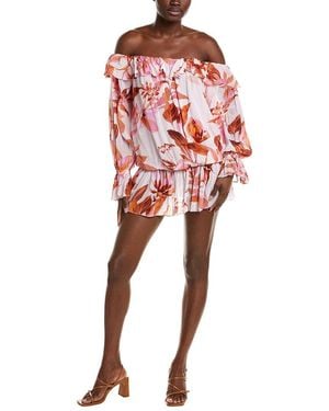 Rococo Sand Printed Mini Dress - Red