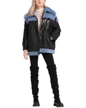 MALABO Double Pocket Medium Wool-Blend Coat - Black