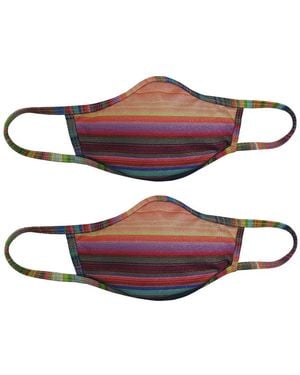 PQ Swim Set Of 2 Cloth Face Masks - Red