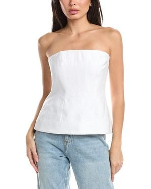 Bardot Helenia Linen Top - White