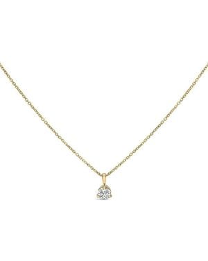 Haus of Brilliance 14K 0.40 Ct. Tw. Diamond Pendant Necklace - Metallic