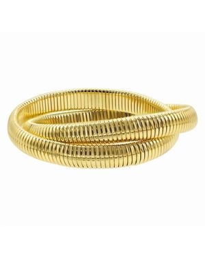 Adornia 14k Plated Statement Bracelet - Yellow
