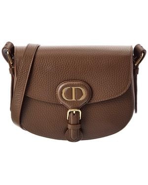 Dior Bobby Medium Leather Shoulder Bag - Brown
