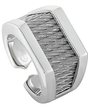 Charriol Dnu Dupe Skus Stainless Steel Ring - Grey