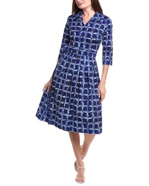 Samantha Sung Audrey Shirtdress - Blue