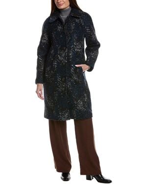 Ellen Tracy Balmacaan Coat - Black