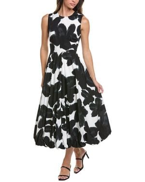 Kenneth Cole Bubble Hem Midi Dress - White