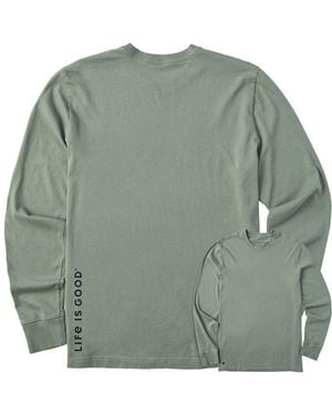 Life Is Good. Life Is Good Crusher T-Shirt - Green