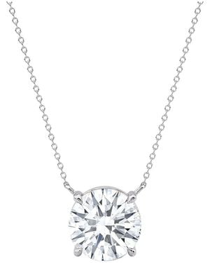 Lab Grown Diamonds 14K 7.00 Ct. Tw. Lab-Grown Diamond Necklace - Metallic