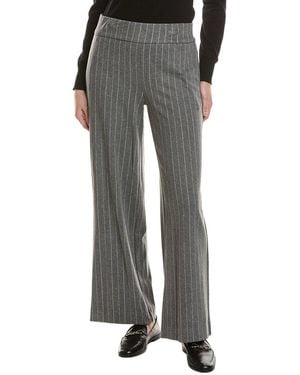 Jones New York Pull-On Wide Leg Pant - Gray