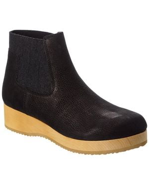Eileen Fisher Words-On Leather Boot - Black