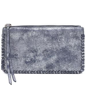 Hobo International Foray Large Leather Wallet - Grey