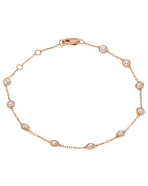 Diamond Select Cuts 14K Rose 0.75 Ct. Tw. Diamond Bracelet - Metallic