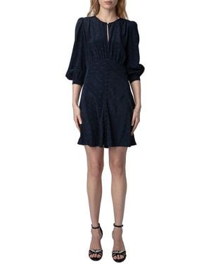 Zadig & Voltaire Rhodri Jac Wings Dress - Blue