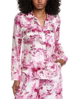 L'Agence Tyler Silk Blouse - Pink