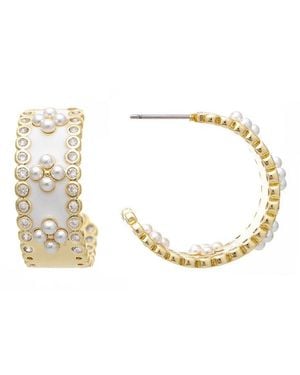 Rivka Friedman 18K Plated Cz Earrings - Metallic