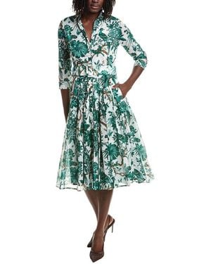 Samantha Sung Audrey Shirtdress - Green