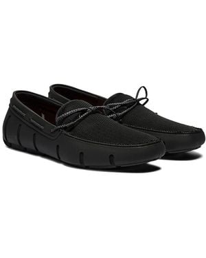 Swims Braided Lace Loafer - Black