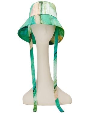 Eugenia Kim Ally Satin Bucket Hat - Green
