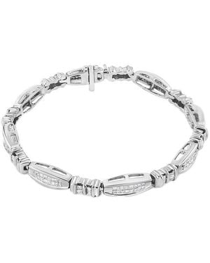 Haus of Brilliance 14K 2.00 Ct. Tw. Diamond Link Bracelet - Metallic