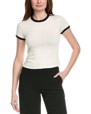 Jonathan Simkhai Carmen Ringer Knit Silk-Blend Top - White