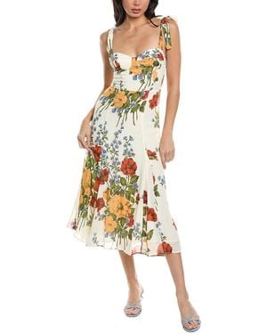 Seraphin Sleeveless Midi Dress - Metallic