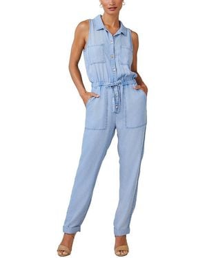 Bella Dahl Pocket Jumpsuit - Blue